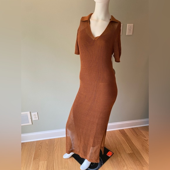 STAUD Oceane Crochet Maxi Dress. Size L - Picture 11 of 11